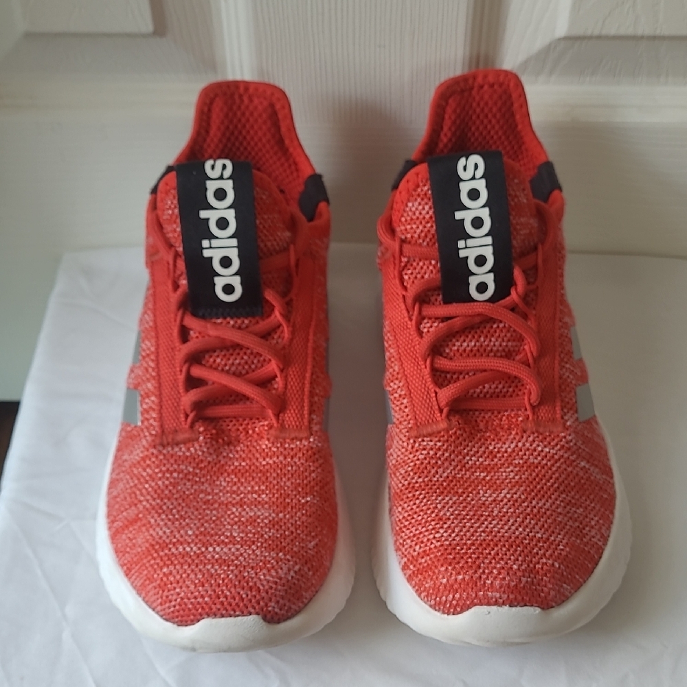 Adidas Kids Red and White Sneakers